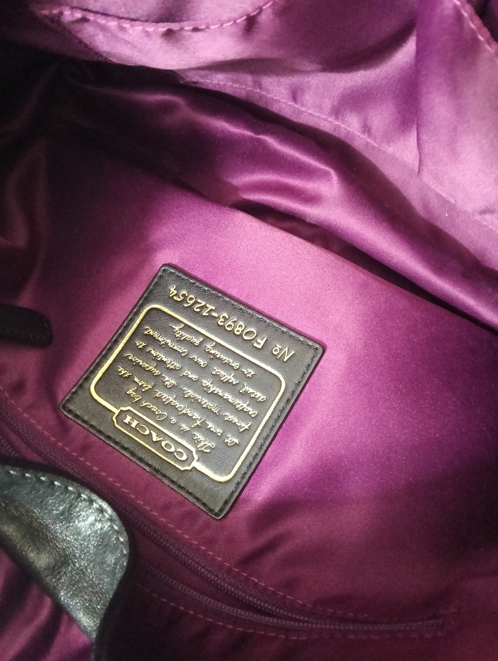 Coach Black Leather Legacy 65th Anniversary Shoulder Bag with Gold Buckles - Picture 2 of 5